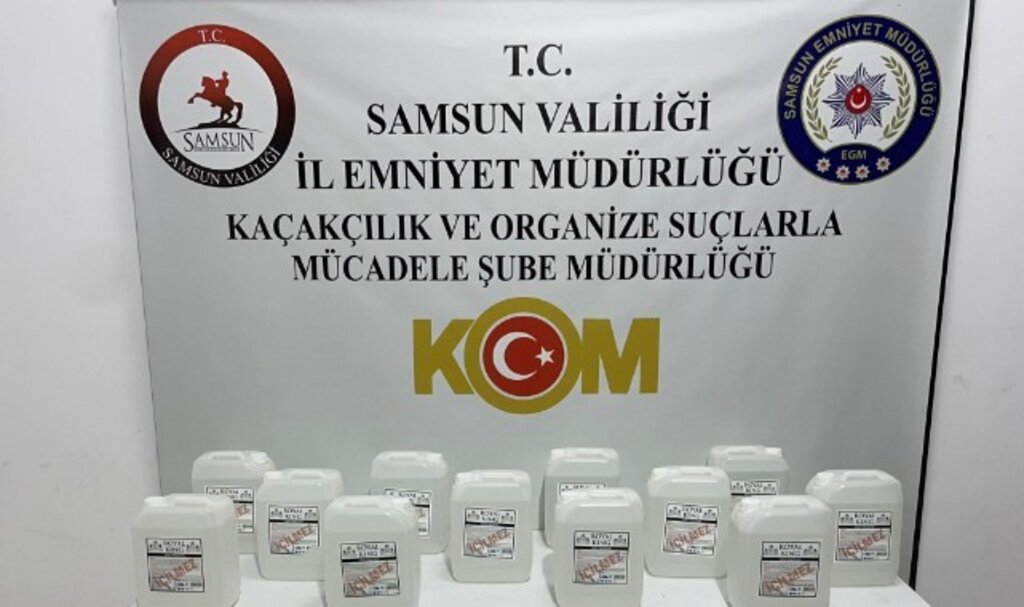 Samsun'da 120 Litre Kaçak Alkol Ele Geçirildi!