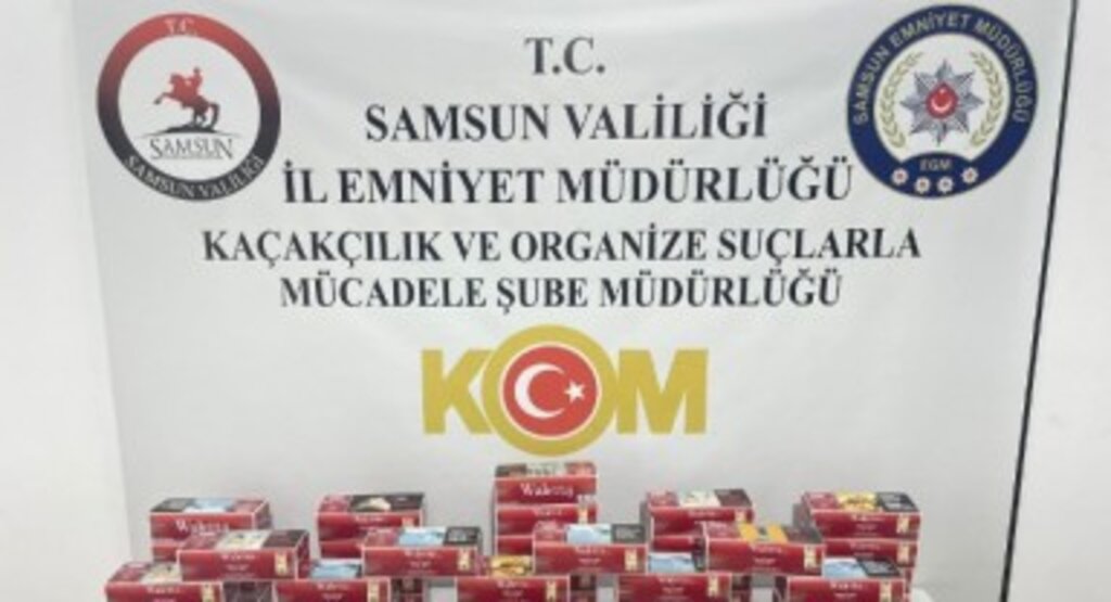 Samsun'da İş Yerine Baskın Düzenlendi: 11 bin 800 adet ele geçirildi