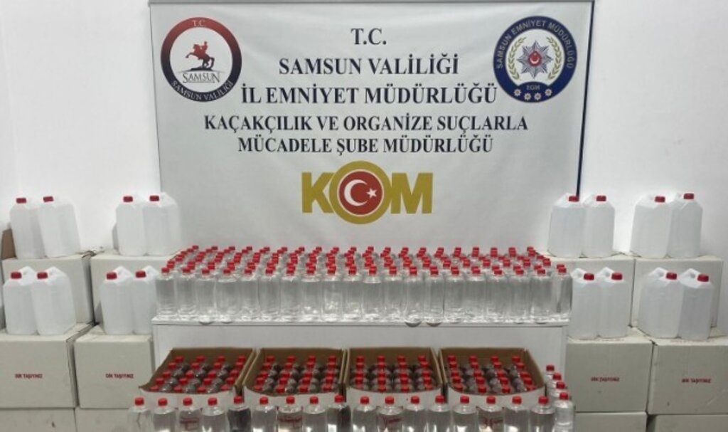 Samsun'da Kaçak Alkol Operasyonu!