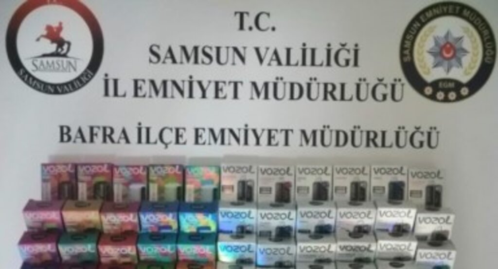 Samsun'da Kaçak Elektronik Sigara Operasyonu!