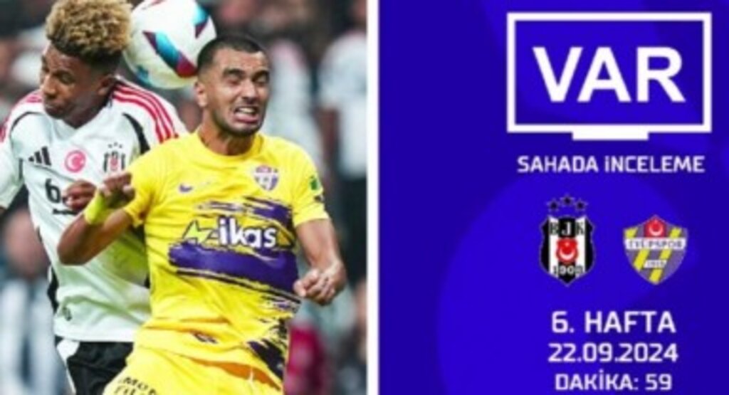Süper Lig’de 6. haftanın VAR kayıtları yayınlandı