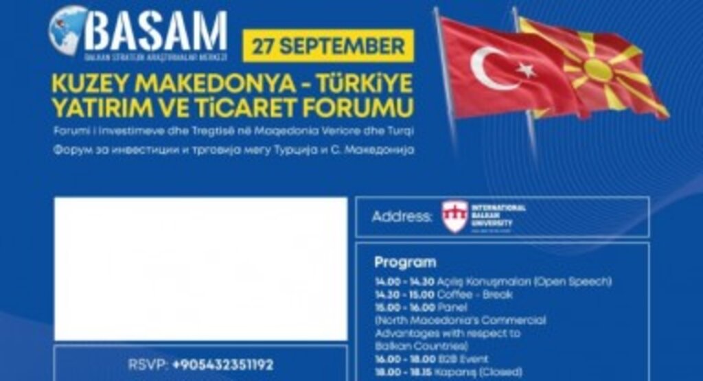Türkiye Makedonya Ekonomi Forumu Üsküp’te Yapılacak