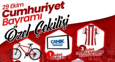 29 Ekim'de Hediyeler Canik'ten
