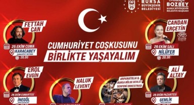 Bursa'da 29 Ekim'e yakışır kutlama programı