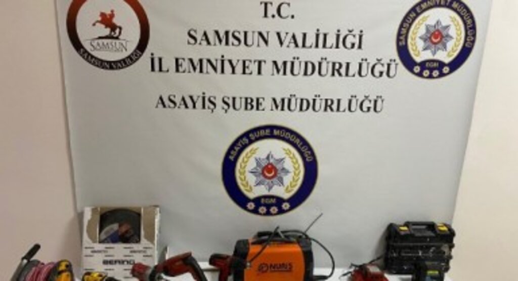 Çaldığı malzeme tam 120 bin TL değerinde olan zanlı Samsun'da yakalandı