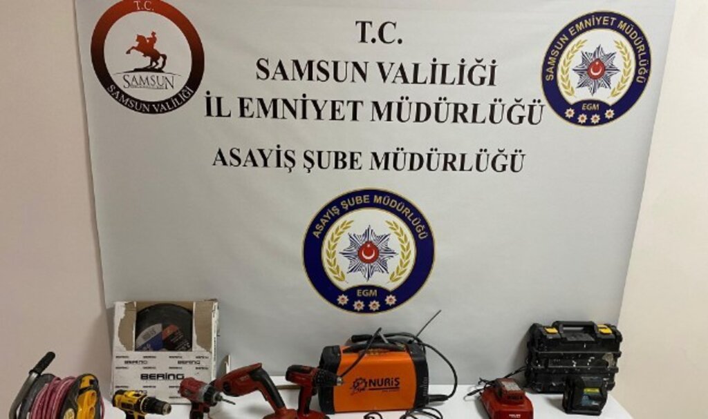 Çaldığı malzeme tam 120 bin TL değerinde olan zanlı Samsun'da yakalandı