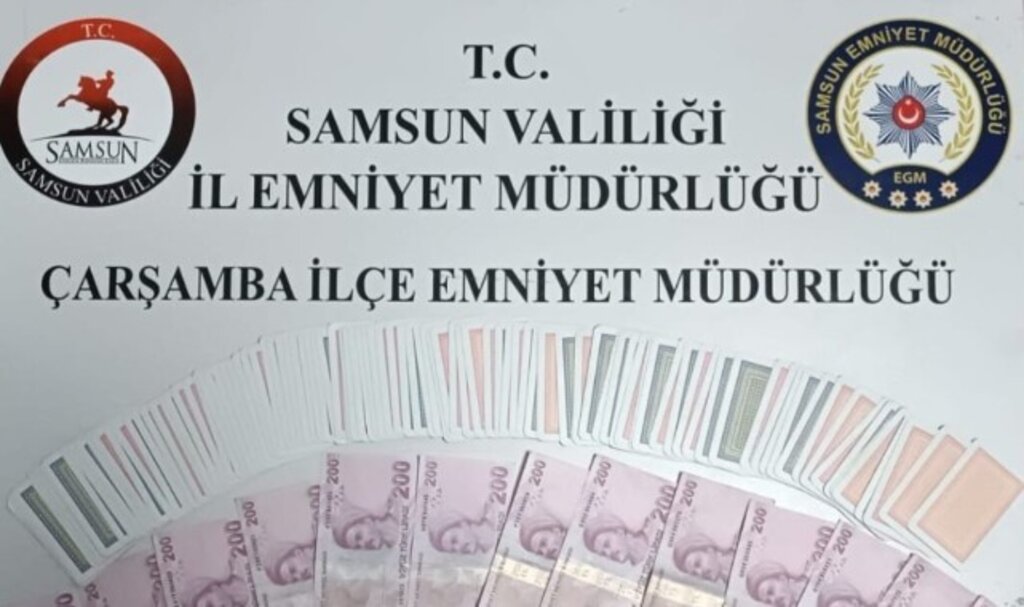Çarşamba’da Kıraathaneye Kumar Baskını!
