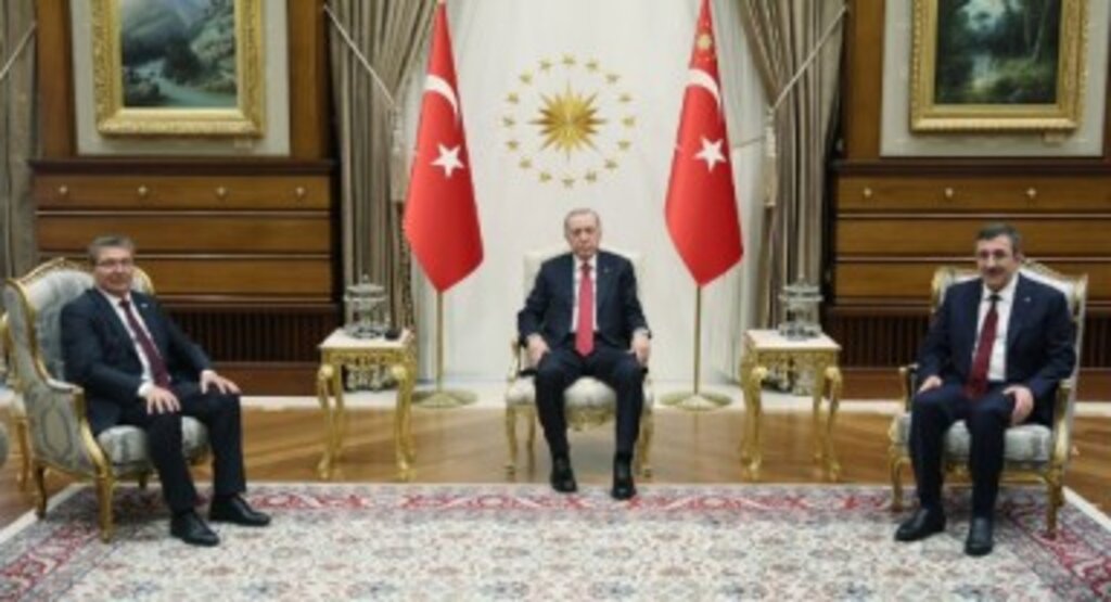 Cumhurbaşkanı Erdoğan, KKTC Başbakanı Ünal Üstel’i kabul etti