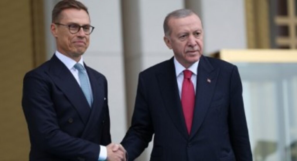 Finlandiya Cumhurbaşkanı Stubb Cumhurbaşkanlığı Külliyesinde