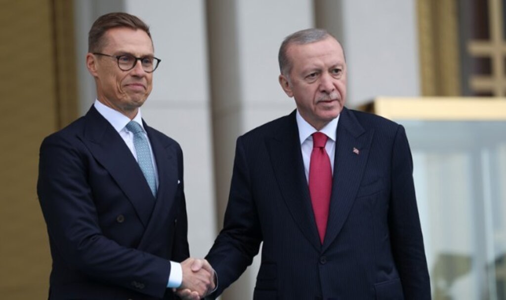 Finlandiya Cumhurbaşkanı Stubb Cumhurbaşkanlığı Külliyesinde
