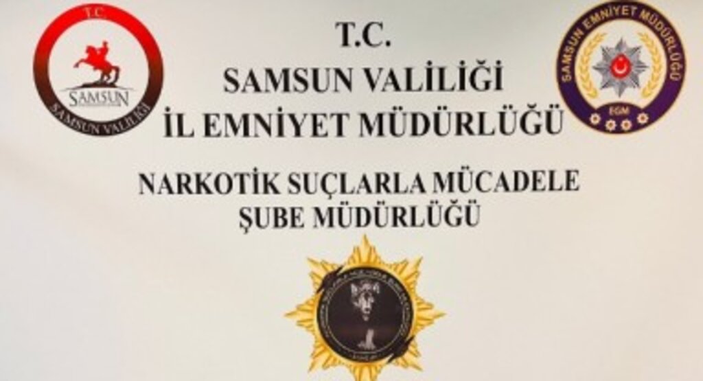 Samsun’da 1 kilo skunk ele geçirildi