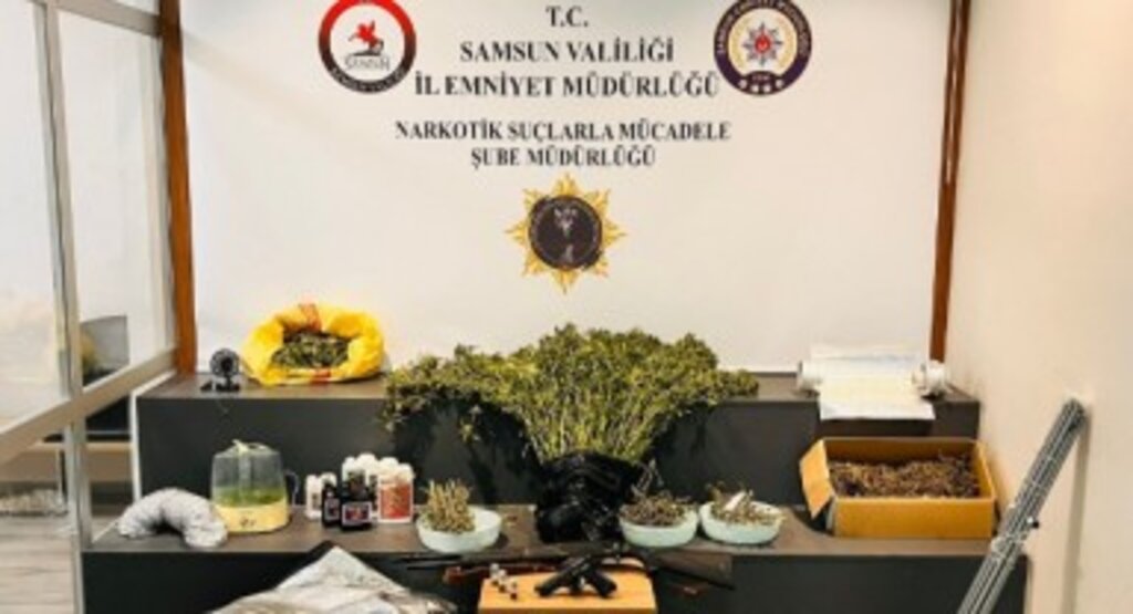 Samsun’da Uyuşturucu İmalathanesine Baskın