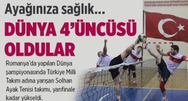 Türkiye, Ayak Tenisinde Dünya Dördüncüsü Oldu