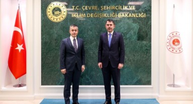 Bakan Kurum, Esenyurt Belediye Başkan Vekili Can Aksoy’u kabul etti