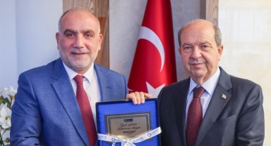 Başkan İbrahim Sandıkçı KKTC Cumhurbaşkanı Ersin Tatar'ı Ağırladı