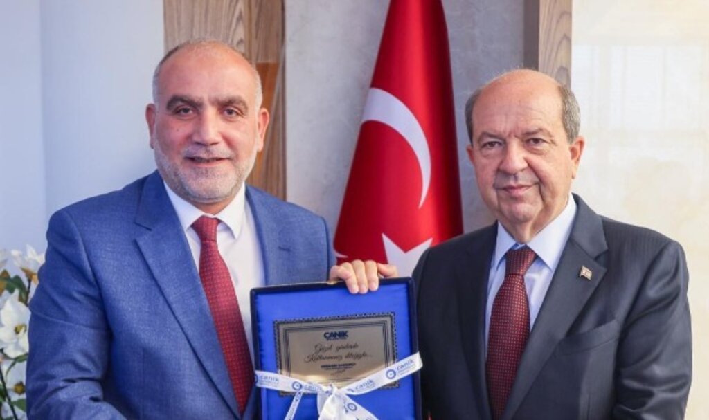 Başkan İbrahim Sandıkçı KKTC Cumhurbaşkanı Ersin Tatar'ı Ağırladı