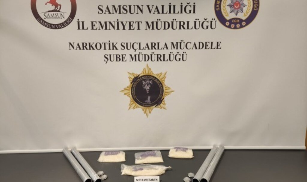 Havza’da Uyuşturucu Operasyonu: Alüminyum Borular İçinde Metamfetamin Ele Geçirildi