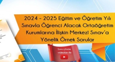 LGS Sınavı İçin Örnek Soru ve Çözümlü Videolar Erişime Açıldı