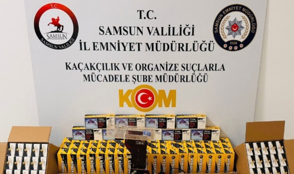 Samsun’da Kaçak Tütün Operasyonu