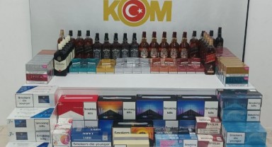 Samsun'da Kaçak Ürün Operasyonu: 27 Şişe İçki ve 1520 Paket Sigara Ele Geçirildi