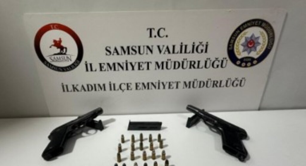 Samsun'da Ruhsatsız Silah Operasyonu: 2 Tabanca ve 21 Fişek Ele Geçirildi