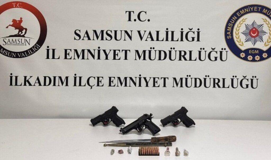 Samsun'da Silah ve Uyuşturucu Operasyonu!