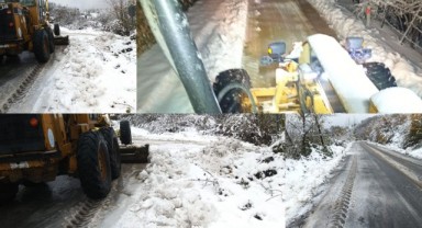 Ünye Belediyesi Karla Mücadele Ekipleri Görev Başında