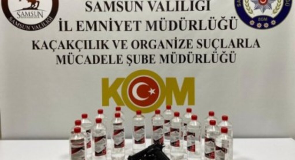 Canik ve İlkadım’da Alkollü İçki Kaçakçılığı ve Silah Ele Geçirme Operasyonu