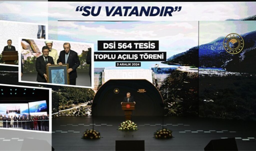 Cumhurbaşkanı Erdoğan 564 DSİ Tesisini Hizmete Açtı