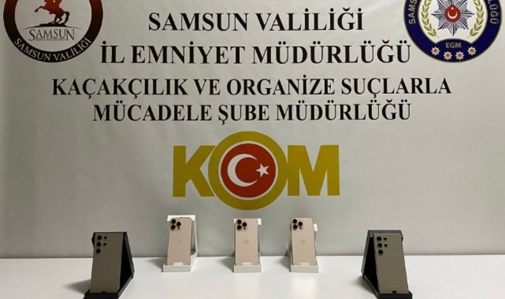 Samsun İlkadım'da Gümrük Kaçağı Cep Telefonu Operasyonu: 5 Adet Cep Telefonu Ele Geçirildi