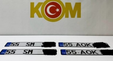 Samsun Tekkeköy'de Sahte Plaka Operasyonu: 2 Şahıs Gözaltına Alındı
