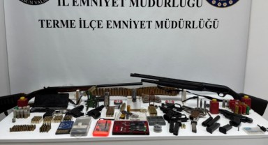 Atakum ve Terme’de Silah Operasyonu