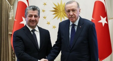 Cumhurbaşkanı Erdoğan, Barzani ile bir araya geldi