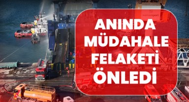 Kuru Yük Gemisinde Çıkan Yangına Samsun İtfaiyesinden Anında Müdahale