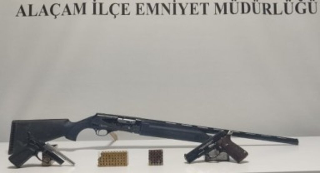 Samsun Alaçam’da Silah ve Mühimmat Operasyonu