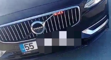 Samsun’da Çakar Lamba Kullanan Sürücüye Rekor Ceza!