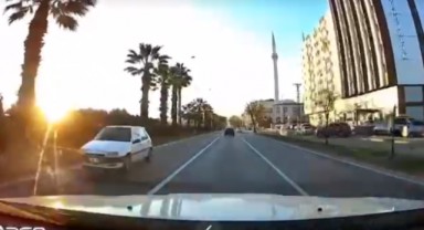Samsun'da Ters Yönde Giden Araca Ceza