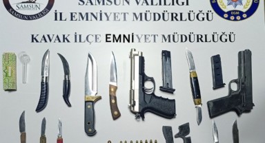 Samsun Kavak’ta Operasyon: 2 Tabanca ve Çok Sayıda Mühimmat Ele Geçirildi