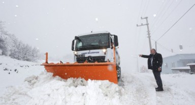 Canik'te Karla Etkin Mücadele