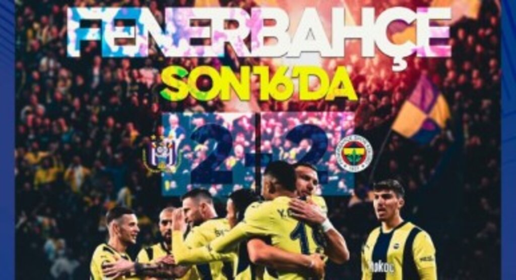 Fenerbahçe, Anderlecht'i saf dışı bıraktı, UEFA Avrupa Ligi'nde son 16 turuna yükseldi