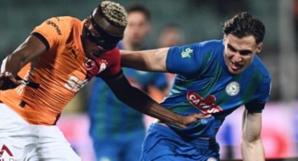 Galatasaray, Çaykur Rizespor karşısında öldü öldü dirildi, derbi öncesi 6 puan farkı korudu