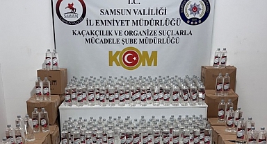 Samsun'da 1 Ton Etil Alkol Ele Geçirildi
