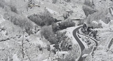 Trabzon Şalpazarı’nda 26 mahalle yolu kapandı