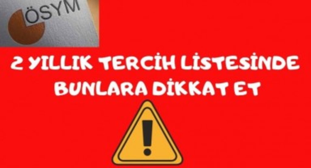 2 Yıllık Üniversite Tercihleri Nasıl Yapılır