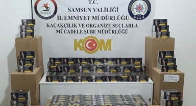Samsun'da Kaçak Makaron! 250 Bin Adet Ele Geçirildi!