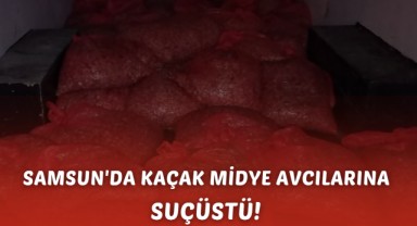 Samsun'da Kaçak Midye Avcılarına Suçüstü! 1,5 Ton Midye Ele Geçirildi