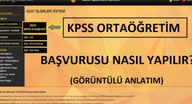 Ortaöğretim Kpss Başvuru Nasıl Yapılır
