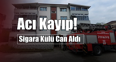 Samsun'da Apartman Yangını Faciası! Sigara Külü Can Aldı