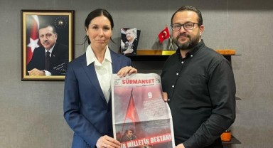 Çiğdem Karaaslan'dan Sürmanşet Haber Gazetesi'ne 15 Temmuz Özel Sayısı İçin Övgü