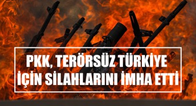 Süleymaniye'de Tarihi An! PKK, Terörsüz Türkiye İçin Silahlarını İmha Etti